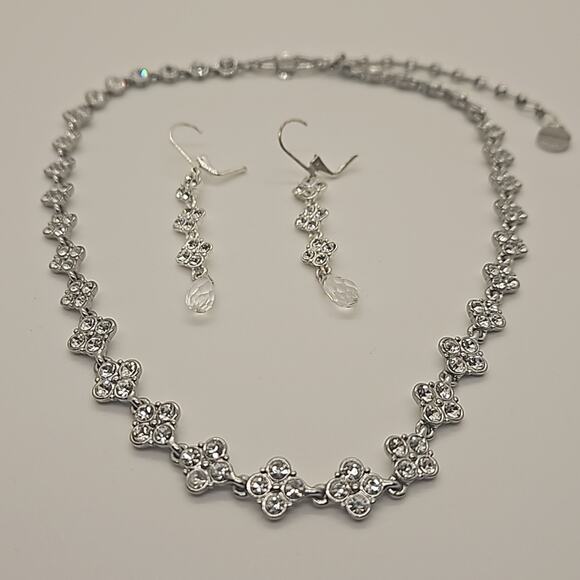 Givenchy Crystal and Silver Necklace and Earrings Set - Picture 8 of 9